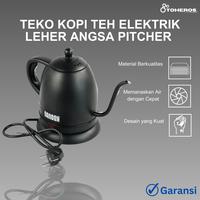 Gambar Teko Kopi Teh Elektrik Teko Pemanas Air Pitcher Stainless 1500W 1L - Indikator Suhu dari OTOHEROS undefined 1 Tokopedia