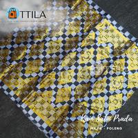Gambar Kain Prada Bali Satin Emas Motif Wajik Pakaian Adat Tari Bali-Ottila - Merah, 1 meter dari Ottila undefined 2 Tokopedia