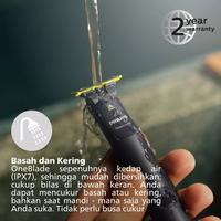 Gambar Philips OneBlade QP1424 - Alat Pencukur & Penata Jenggot dari macankemayoran undefined 4 Tokopedia