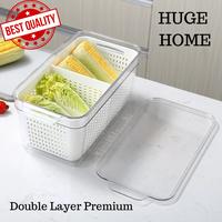 Gambar Kotak Penyimpanan Kulkas Kecil Pengawetan Pembekuan Buah Sayur Premium dari Huge Home undefined 3 Tokopedia