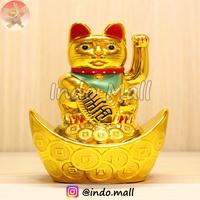 Gambar Boneka Kucing Hoki Pemanggil Rezeki Maneki Neko Imlek Tenaga Surya dari Indo-Mall undefined 1 Tokopedia