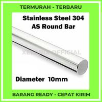 Gambar AS Stainless Steel SS 304 10mm harga per CM batang, as, shaft, bar - 1cm dari XELARIX undefined 1 Tokopedia
