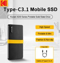 Gambar KODAK X200 External SSD Hard Drive Mini Portable USB C 256GB 512GB 1TB - 256GB dari AinWare undefined 1 Tokopedia