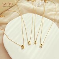 Gambar SAT.10 Alfabet Necklace 26 Huruf Rantai Jepitan Emas SAT-FCA4115 - 16 hurf P dari SAT.10JewelryStore undefined 1 Tokopedia