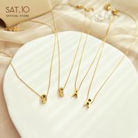 Gambar SAT.10 Alfabet Necklace 26 Huruf Rantai Jepitan Emas SAT-FCA4115 - 16 hurf P dari SAT.10JewelryStore undefined 5 Tokopedia