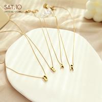 Gambar SAT.10 Alfabet Necklace 26 Huruf Rantai Jepitan Emas SAT-FCA4115 - 16 hurf P dari SAT.10JewelryStore undefined 4 Tokopedia