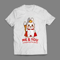 Gambar Petite Rabbit - Snow King Rabbit T-Shirt - Putih, S dari Petite Rabbit Studio undefined 2 Tokopedia