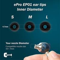 Gambar ePro EP01 Horn-shaped Silicone Tips Eartips for IEM (4.7mm Nozzle) - 1 Pasang S dari casa accessories undefined 1 Tokopedia