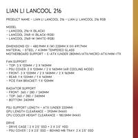 Gambar LIAN LI LANCOOL 216 | Mid-tower chassis - Black dari Nano Komputer undefined 5 Tokopedia