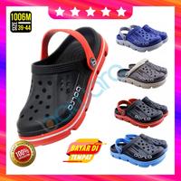 Gambar Sandal Pria Porto 1006M Model Baim AntiSlip Bahan Karet Nyaman Dipakai - HitamBiru, 40 dari Lovastore19 undefined 1 Tokopedia
