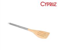 Gambar Cypruz Wood Solid Turner Wood Slotted Turner Sodet Sutil Kayu Spatula - Slotted Turner dari Helios Horeca undefined 3 Tokopedia