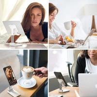 Gambar Foldable Phone Holder Dudukan HP Smartphone Smart Phone Mini Lipat 302 - Putih dari INI Warehouse undefined 3 Tokopedia
