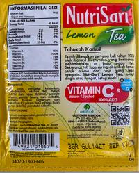 Gambar NutriSari Aneka Rasa 11gr x 10Pcs (1 Renceng) Nutri Sari - Lemon Tea dari warung tejo undefined 2 Tokopedia