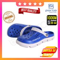 Gambar Sandal Pria Porto 1006M Model Baim AntiSlip Bahan Karet Nyaman Dipakai - HitamBiru, 40 dari Lovastore19 undefined 3 Tokopedia