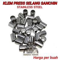 Gambar KALENG SELANG PRES SELANG KOMPRESOR SELONGSONG KLEM SANCHIN PIPA FERUL dari HT tools & hardware undefined 5 Tokopedia