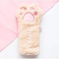 Gambar Tempat Pensil Bulu/ Pouch Make Up /Kotak Pensil - grey dari VAW-Shop undefined 5 Tokopedia