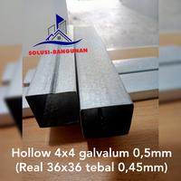 Gambar HOLLOW 40 X 40 GALVALUME 0.5MM / HOLO 4X4 / HOLO 0,5 / HOLLOW GALVALUM dari Solusi-bangunan undefined 3 Tokopedia