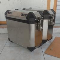 Gambar Side Box Pannier 27 Liter Stainless Hairline Sidebox - ORANGANEH PANNI dari Oa pannier undefined 3 Tokopedia