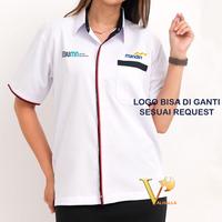 Gambar Kemeja Seragam Kerja Pakaian Dinas Custom Bordir Lengan Pendek Satuan - L, 6pcs dari Valhalla Store One undefined 5 Tokopedia