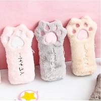 Gambar Tempat Pensil Bulu/ Pouch Make Up /Kotak Pensil - grey dari VAW-Shop undefined 3 Tokopedia