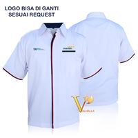 Gambar Kemeja Seragam Kerja Pakaian Dinas Custom Bordir Lengan Pendek Satuan - L, 6pcs dari Valhalla Store One undefined 1 Tokopedia