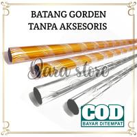 Gambar [CUSTOM] BATANG/TIANG GORDEN/HORDENG TANPA AKSESORIS 60 - 180 CM - GOLD, 60 CM dari Azwa Gorden undefined 1 Tokopedia