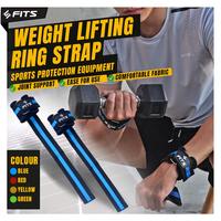 Gambar FITS Lifting Ring Strap Original Strap Gym Fitness Alat Bantu Fitness - basic hitam dari SFIDN FITS Shop undefined 1 Tokopedia