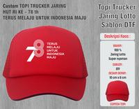 Gambar Topi Trucker Hut RI 78 TH - Indonesia - Merah dari Grosir Kulot Legging undefined 4 Tokopedia