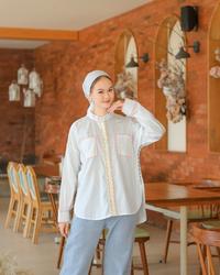 Gambar Dakota Stitch Shirt - Hitam dari RDA Hijab undefined 1 Tokopedia