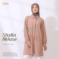 Gambar Baju Atasan Wanita Muslimah Lengan Panjang Shylla Blouse Untuk Kerja - Black, S dari Toko Gamis Hijab undefined 1 Tokopedia