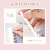 Gambar Ring binder plastik B5 26 ring - notebook ring clear transparan dari stationery_works undefined 4 Tokopedia