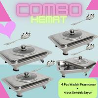 Gambar Combo Hemat Prasmanan 4 pcs + Sendok sayur 4 pcs dari Cellis Houseware undefined 1 Tokopedia
