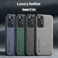 Gambar Case Xiaomi Mi 12 Lite 5G Leather Magnetic Suede Casing Tekstur Kulit - Hitam dari ArmiTech undefined 1 Tokopedia