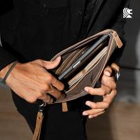 Gambar REVEN LEATHER - Tas Tangan Pria Darius Clutch Handbag Kulit Sapi Asli dari Reven Alona Leather Official undefined 4 Tokopedia