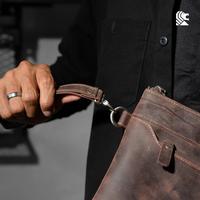 Gambar REVEN LEATHER - Tas Tangan Pria Darius Clutch Handbag Kulit Sapi Asli dari Reven Alona Leather Official undefined 5 Tokopedia