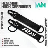 Gambar GANTUNGAN KUNCI - KEYCHAIN WEBBING - BAHAN NYLON PREMIUM - CUSTOME - Hitam, SATRIA F dari I win store undefined 4 Tokopedia