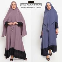 Gambar Queenza Zayidan Set Gamis Syari Muslimah - Adzkia Brukat Rose + Khimar - DENIM, XL dari zayidanzayidan undefined 1 Tokopedia