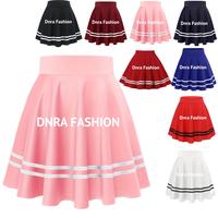 Gambar rok pendek wanita list putih terbaru rok pendek wanita rok pendek - Putih, M dari DnRA Fashion undefined 2 Tokopedia