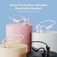 Gambar KIIP WIRELESS DTS10 HEADPHONE BLUETOOTH BONE CONDUCTION HEADSET - Cream dari Davidsongadget19 undefined 3 Tokopedia