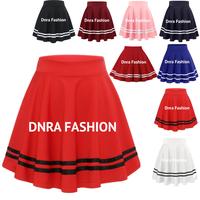 Gambar rok pendek wanita list putih terbaru rok pendek wanita rok pendek - Putih, M dari DnRA Fashion undefined 1 Tokopedia