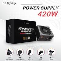 Gambar Power Supply Infinity Striker Power 420 Watt PSU 420W 80+ Efficiency dari SDA COMPUTER undefined 3 Tokopedia