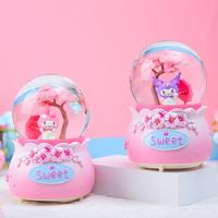 Gambar KOTAK MUSIK / BOLA MUSIK MY MELODY / BOLA SALJU KUROMI IMPORT LUCU - Merah Muda dari My Big Bear undefined 2 Tokopedia