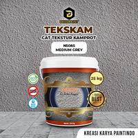 Gambar Cat Tekstur Kamprot 25 Kg Medium Grey | Tekskam Abu-abu Sedang dari DecoPaint Bali undefined 1 Tokopedia