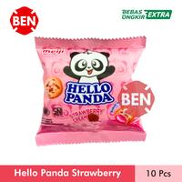 Gambar Hello Panda STRAWBERRY CREAM 1 Renceng 10 Sachet Stroberi Pink Kecil dari Ben Motoshop undefined 1 Tokopedia