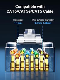 Gambar UGREEN Konektor RJ45 Cat5e Cat 6 UTP Modular Ethernet Gigabit 100 Pcs - 60558 dari Ugreen Serpong undefined 3 Tokopedia