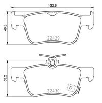 Gambar BRAKE PAD BREMBO KAMPAS REM BELAKANG CIVIC TURBO - P28089N (REAR) dari JMM Auto undefined 2 Tokopedia