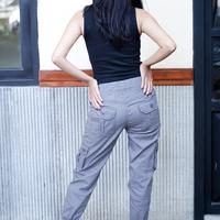 Gambar CELANA CARGO JOGER - CELANA PANJANG WANITA JUMBO - BLACK, 30/XXL dari Uniquee_NEW undefined 4 Tokopedia