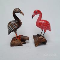 Gambar Kerajinan patung kayu Burung Flamingo dengan tatakan handmade bali - Putih dari MadeSukawati undefined 1 Tokopedia