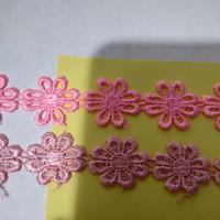 Gambar renda bunga bordir meteran - pink 1 dari Busana Rose undefined 2 Tokopedia
