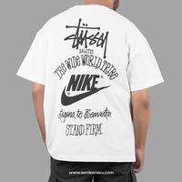 Gambar Nike x Stussy The Wide World Tribe White Tee (100% Authentic) - S dari Senikersku undefined 1 Tokopedia